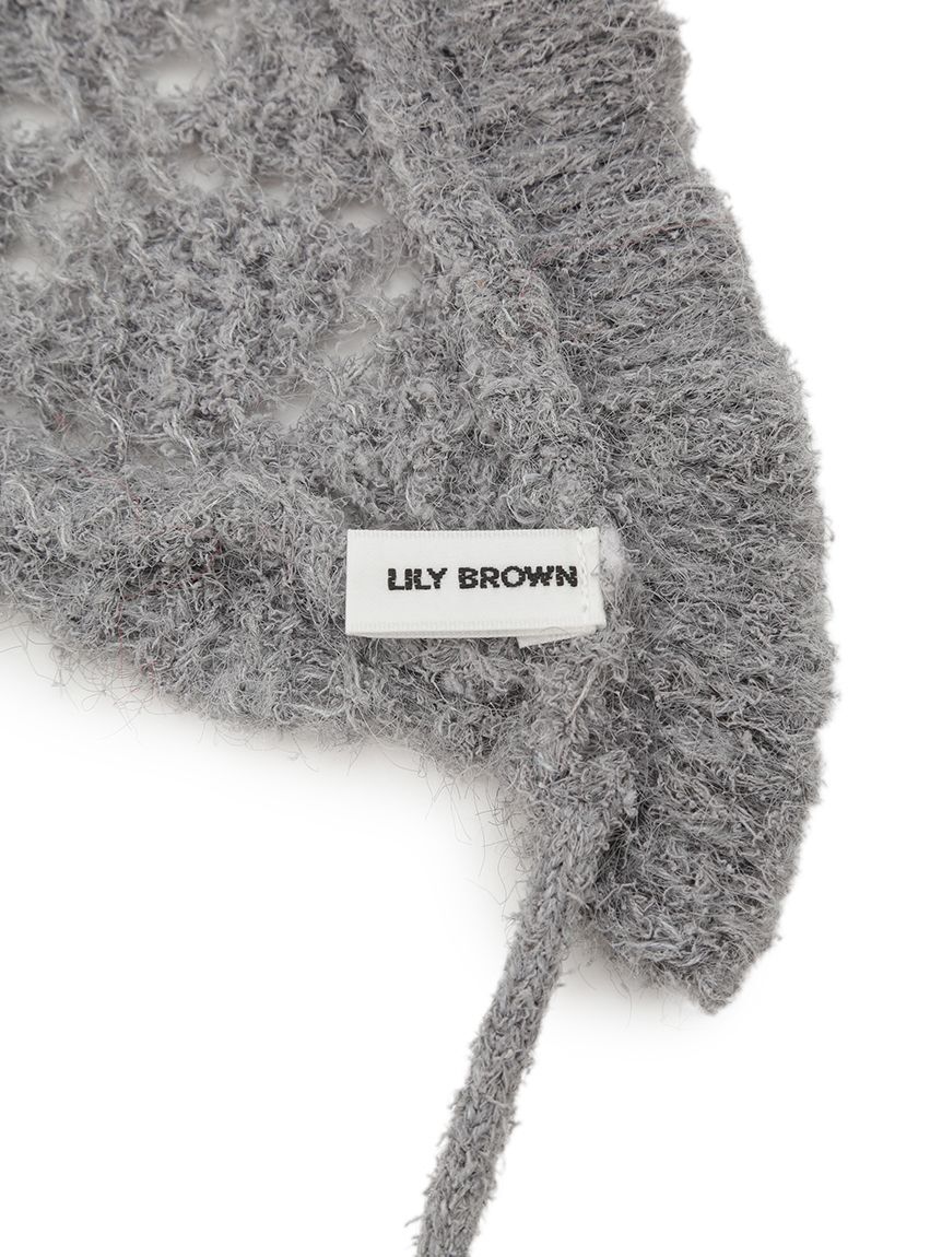 LILY BROWN「スノーニットバブーシュカ(Hearts2Hearts着用)」|ヘアバンド|