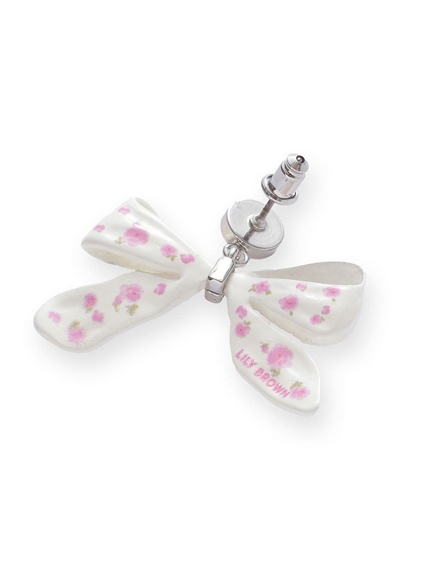 LILY BROWN「バリエーションフラワープリントピアス」|ピアス|