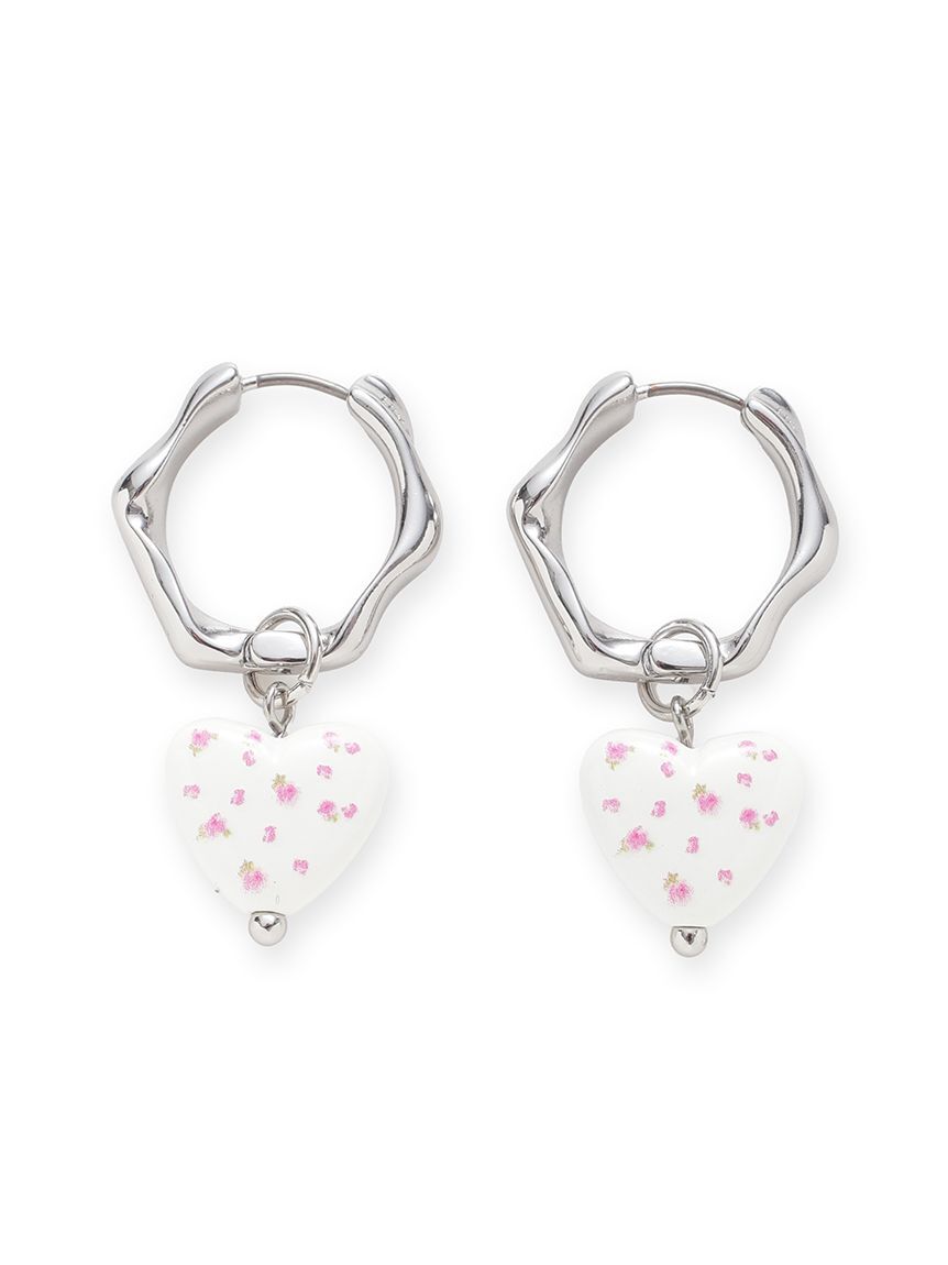 LILY BROWN「バリエーションフラワープリントピアス」|ピアス|C