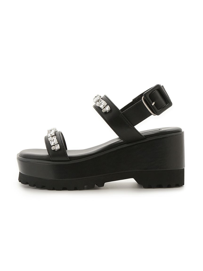 CELFORD「ビジュー付きボリュームサンダル」|サンダル|