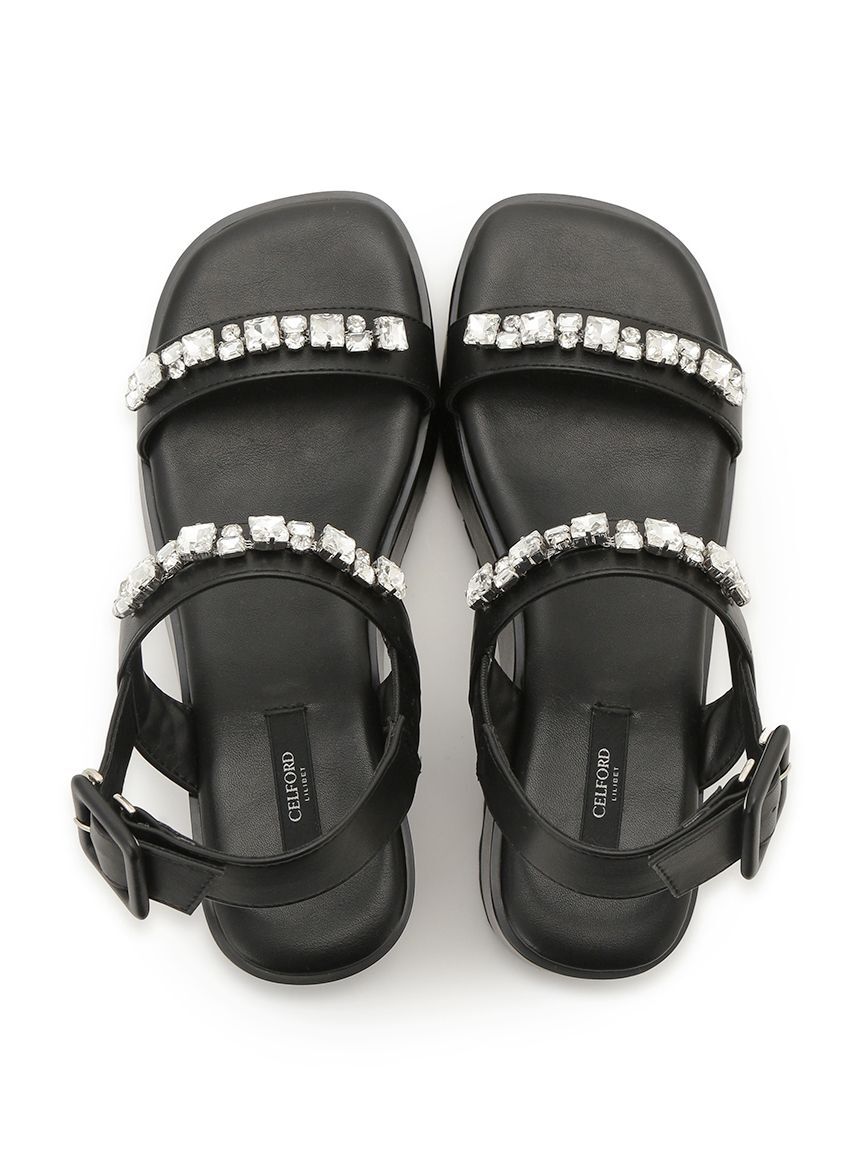 CELFORD「ビジュー付きボリュームサンダル」|サンダル|