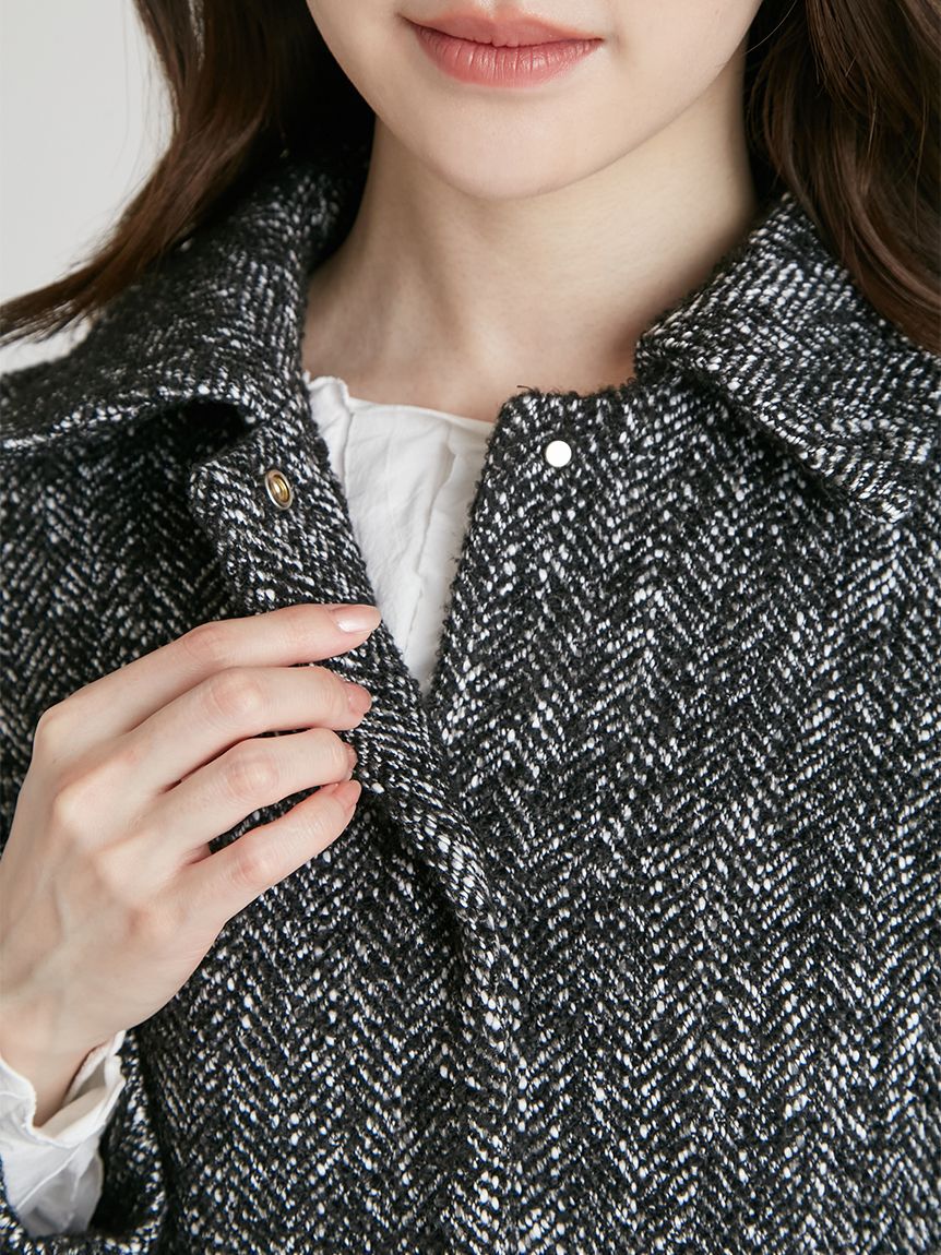 CELFORD「ステンカラーショートジャケット」|テーラードジャケット|