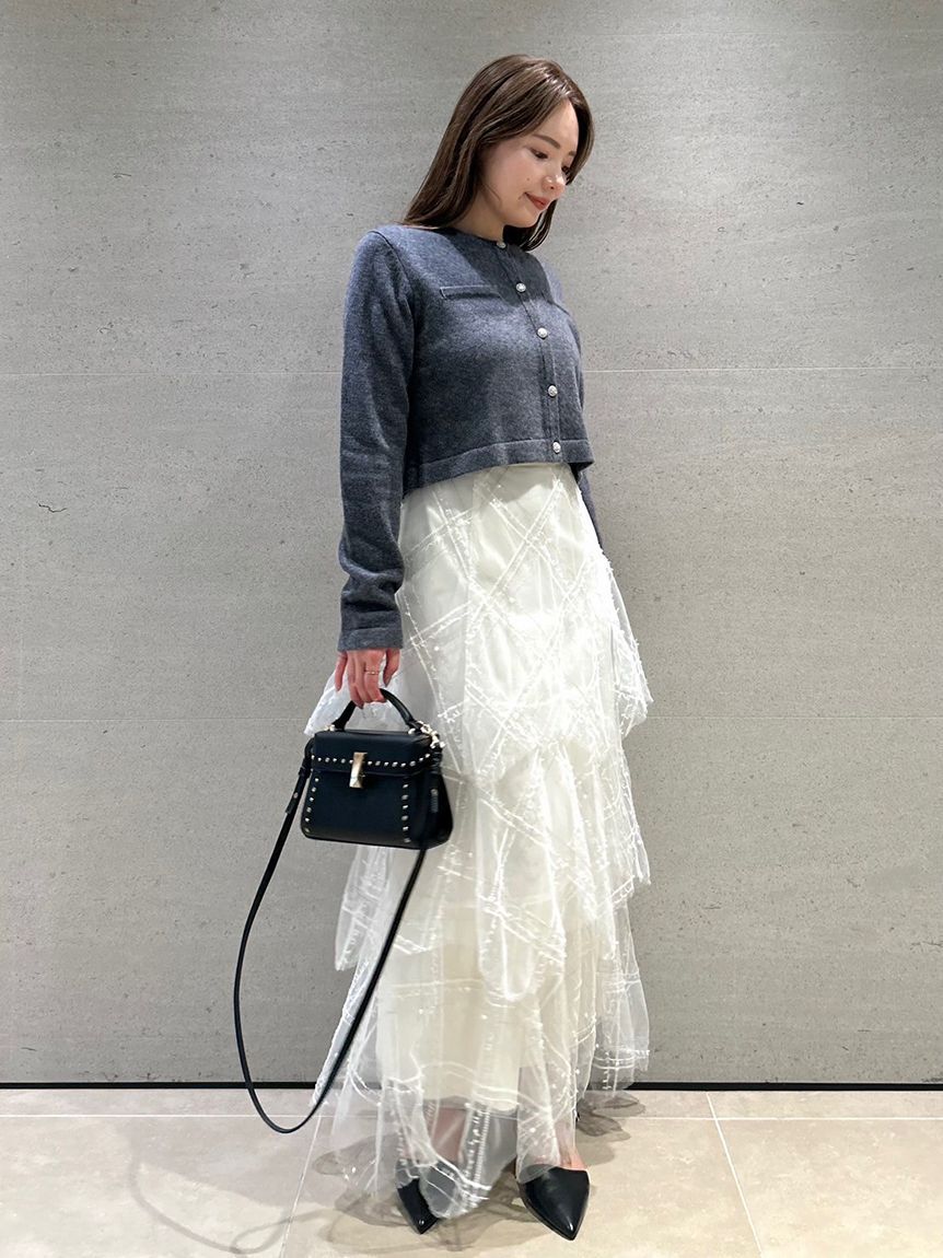 CELFORD「【HANAE MORI&times;CELFORDコラボ】パールスカート」|スカート|