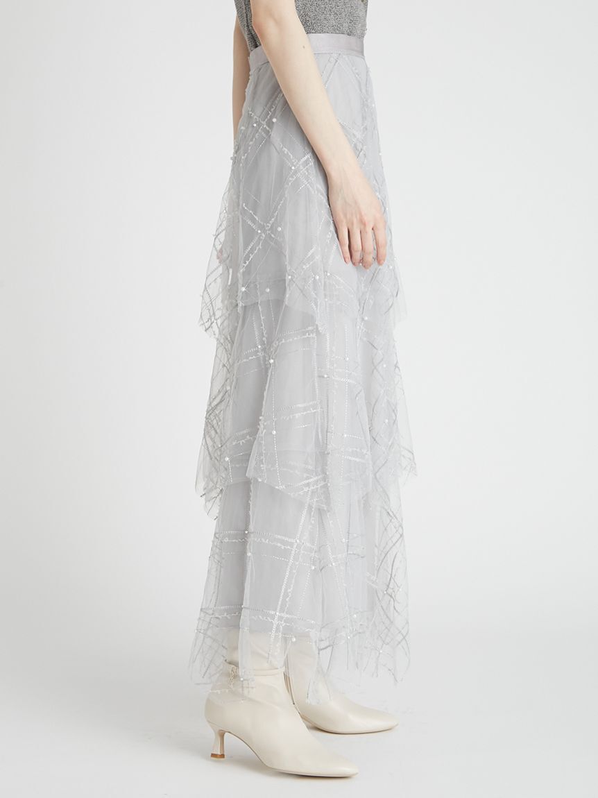 CELFORD「【HANAE MORI&times;CELFORDコラボ】パールスカート」|スカート|