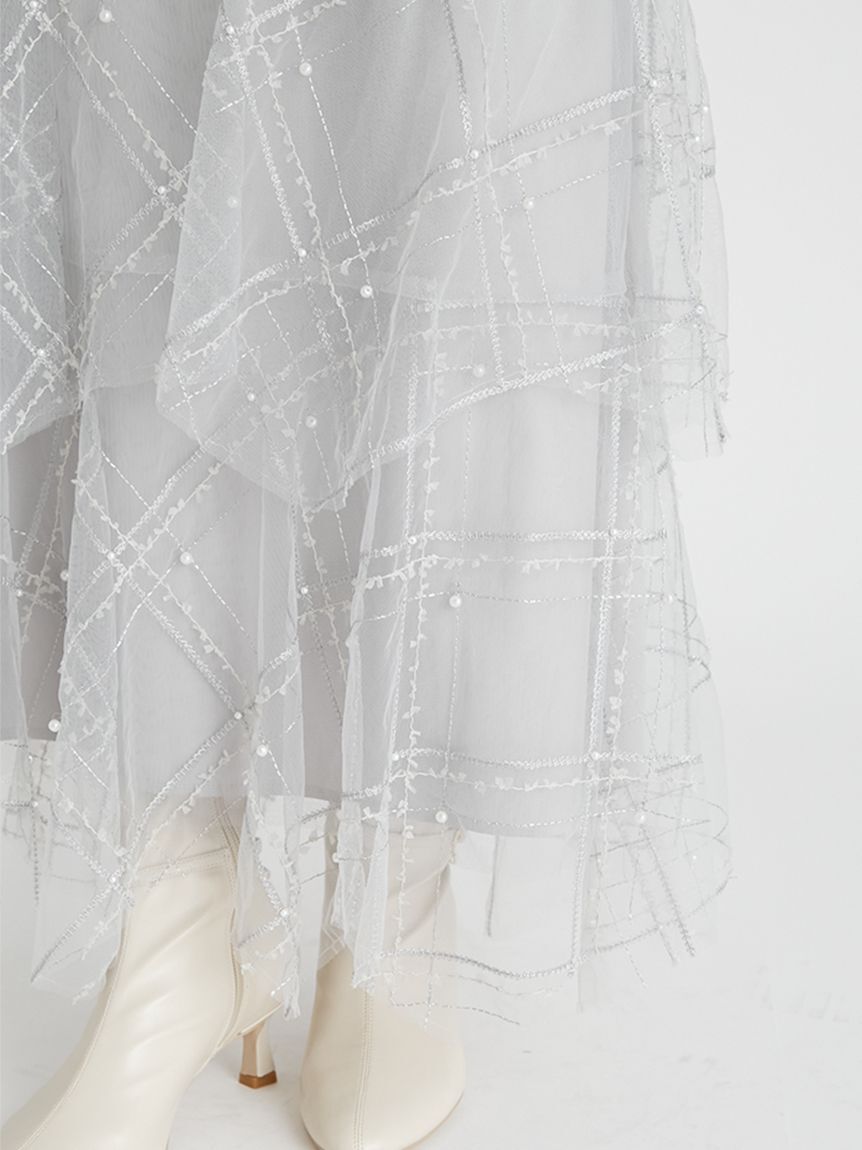 CELFORD「【HANAE MORI&times;CELFORDコラボ】パールスカート」|スカート|