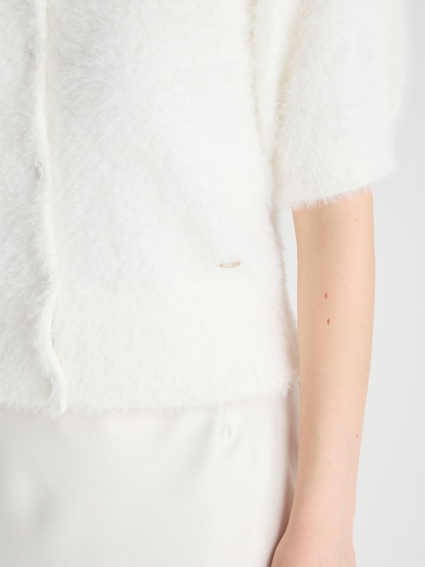 CELFORD「パフスリーブミニフェザーカーディガン」|カーディガン|