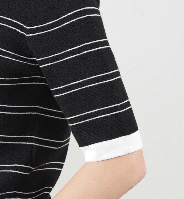 MACKINTOSH PHILOSOPHY「Cleric Collar Knit半袖」|ニット・セーター|