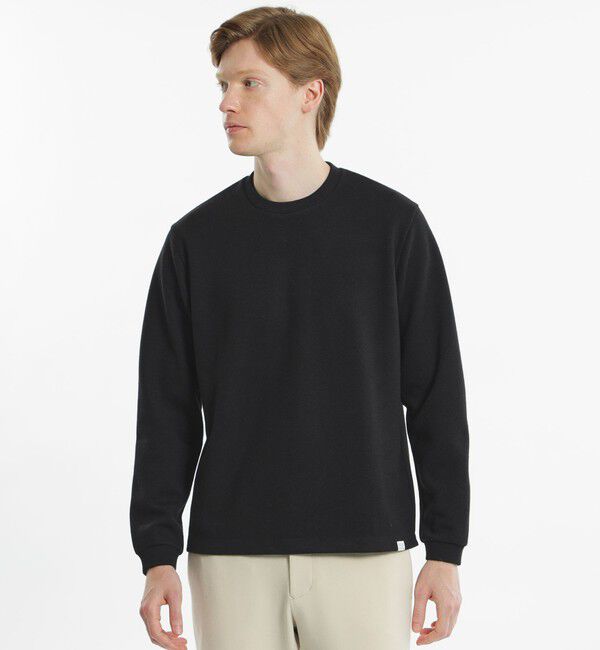 MACKINTOSH PHILOSOPHY「起毛ブリスター クルーネックロンＴ」|Tシャツ・カットソー|ブラック