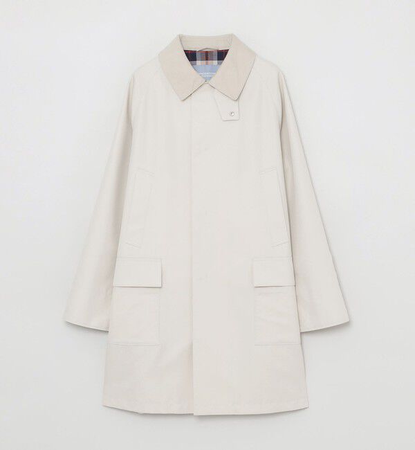 MACKINTOSH PHILOSOPHY「GREY LABEL【SOMERFORD(サマーフォード)】 ライトギャバジン」|ステンカラーコート|オフホワイト