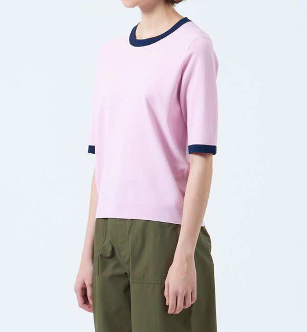 MACKINTOSH PHILOSOPHY「バイカラートリムニットプルオーバー」|ニット・セーター|