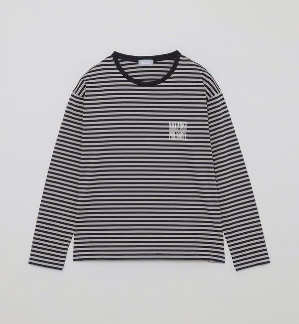 MACKINTOSH PHILOSOPHY「GREY LABEL シャープログ ロングスリーブボーダーTシャツ」|Tシャツ・カットソー|ネイビー