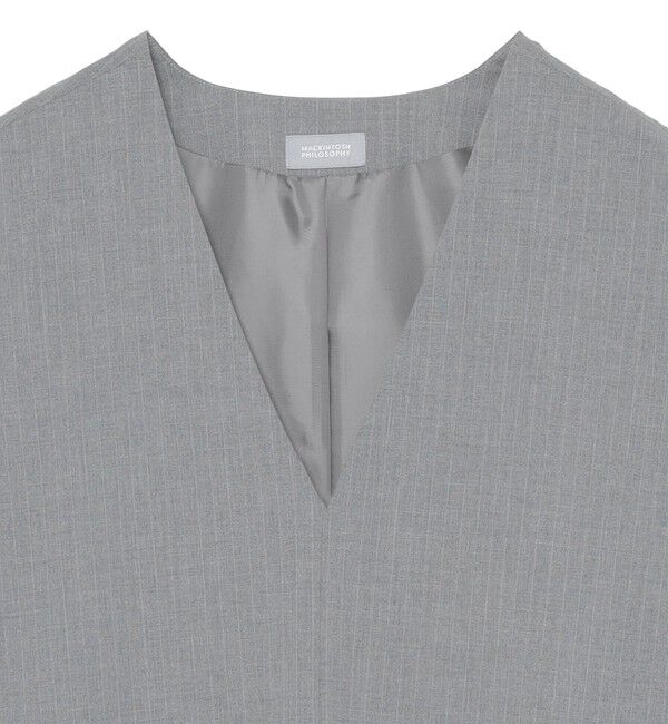 MACKINTOSH PHILOSOPHY「GREY LABEL ピンストライプシャンパースカート」|ワンピース|