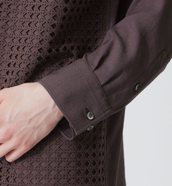  「ダイヤブレイドレースコンビシャツ」|シャツ・ブラウス|