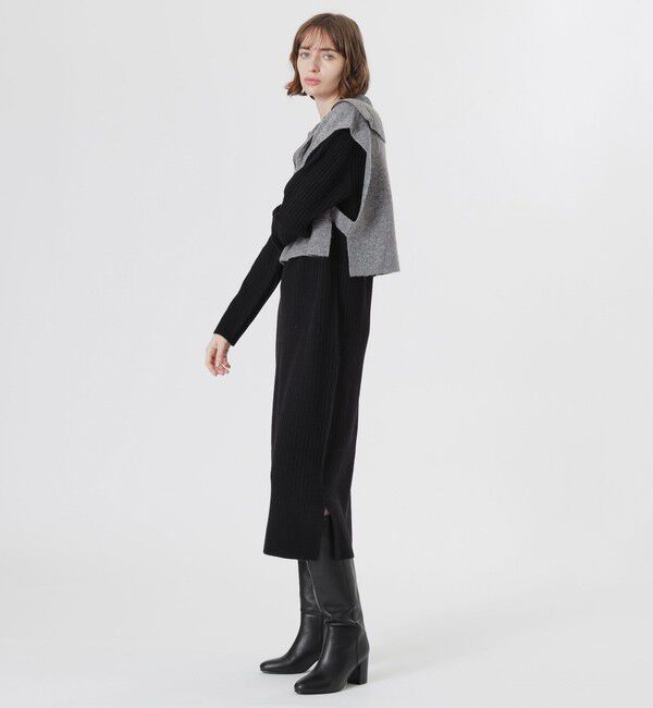  「ZIPニットコンビワンピース」|ワンピース|