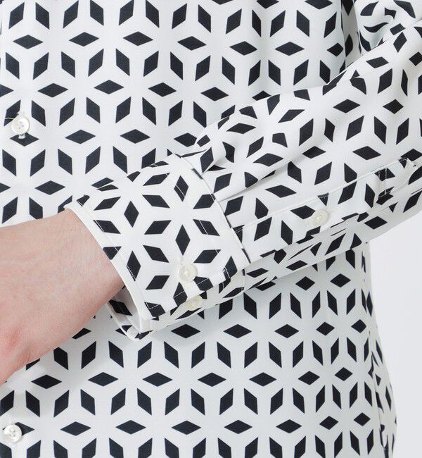  「モノトーンジオメトリックシャツ」|シャツ・ブラウス|