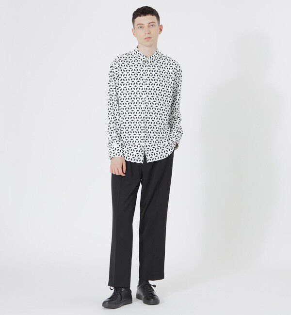  「モノトーンジオメトリックシャツ」|シャツ・ブラウス|
