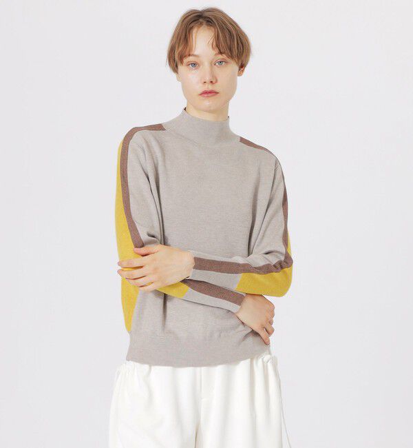  「2フェイスブロッキングニット」|ニット・セーター|