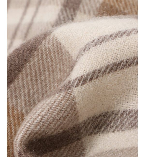 ikka「WOOLチェックマフラー」|マフラー|