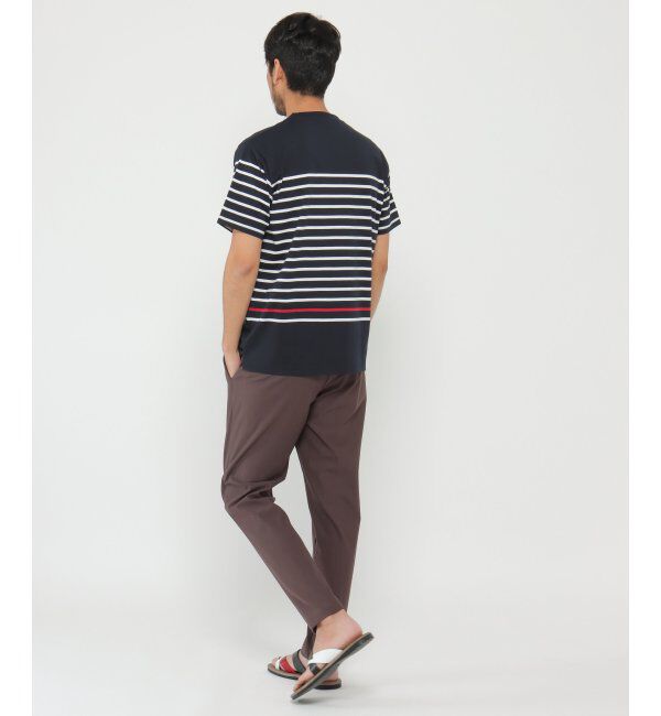 ikka「VORTEXパネルボーダーTシャツ」|Tシャツ・カットソー|