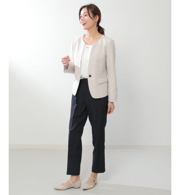 IKKA LOUNGE「ウォッシャブルキーネックジャケット」|その他|