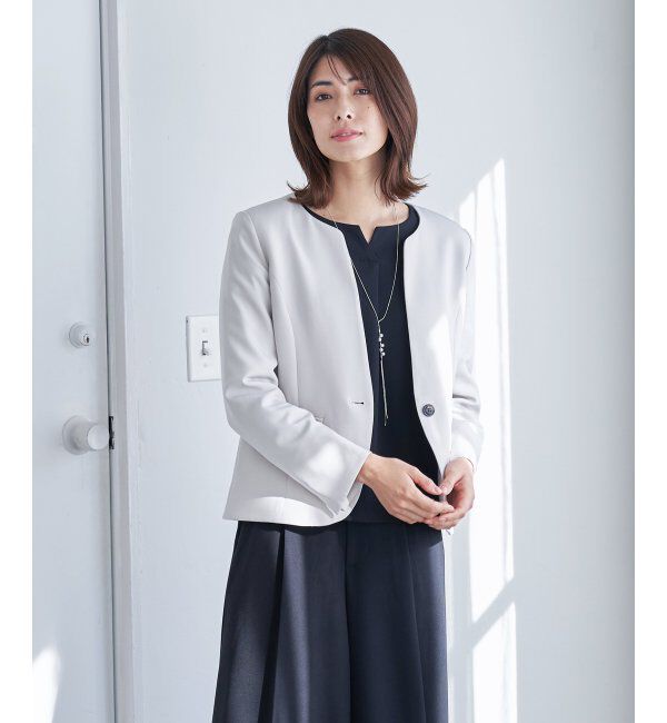 IKKA LOUNGE「ウォッシャブルキーネックジャケット」|その他|