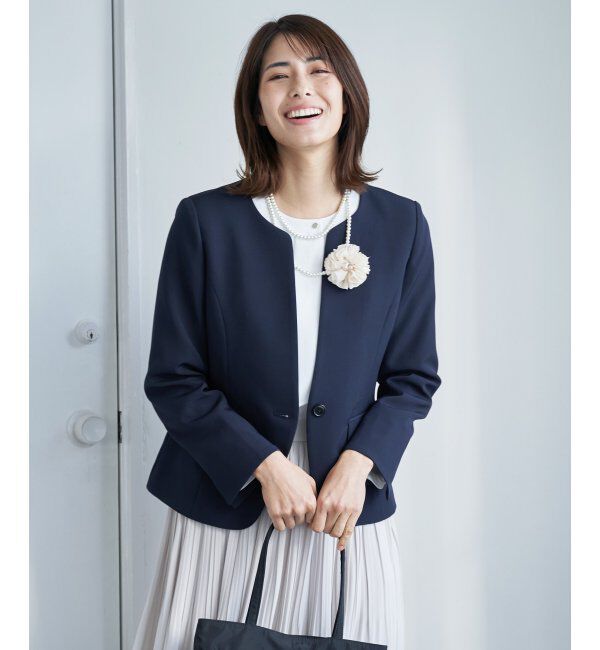 IKKA LOUNGE「ウォッシャブルキーネックジャケット」|その他|