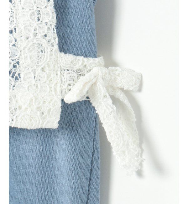 ikka kids「【2点セット】レースベスト／パフスリーブTセット（120~160cm）」|Tシャツ・カットソー|