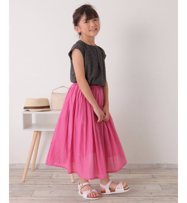 ikka kids「【セットアップ対応】コットンレースブラウス（120~160cm）」|シャツ・ブラウス|