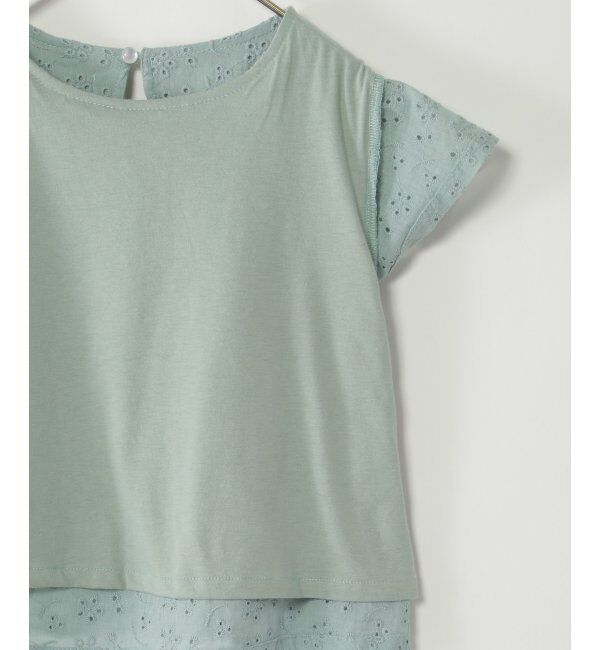 ikka kids「【セットアップ対応】コットンレースブラウス（120~160cm）」|シャツ・ブラウス|