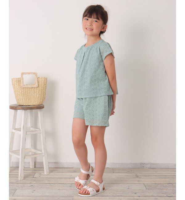 ikka kids「【セットアップ対応】コットンレースブラウス（120~160cm）」|シャツ・ブラウス|