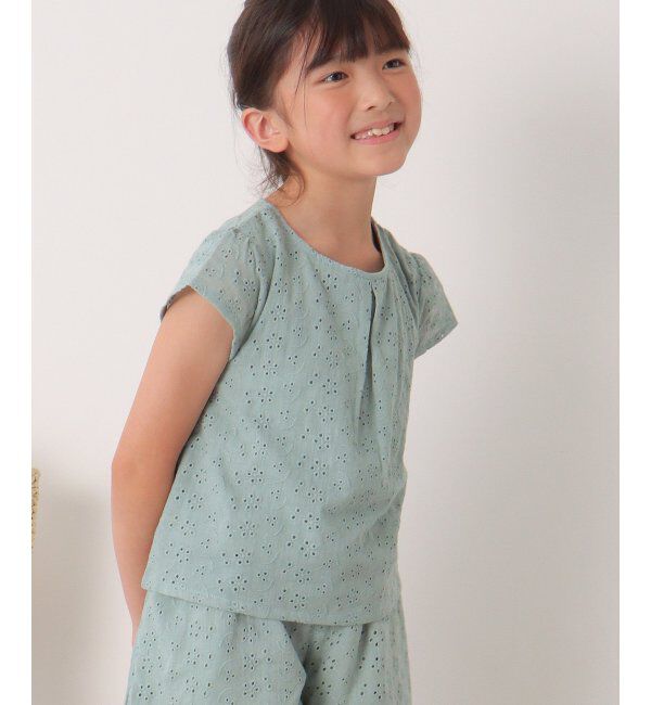 ikka kids「【セットアップ対応】コットンレースブラウス（120~160cm）」|シャツ・ブラウス|