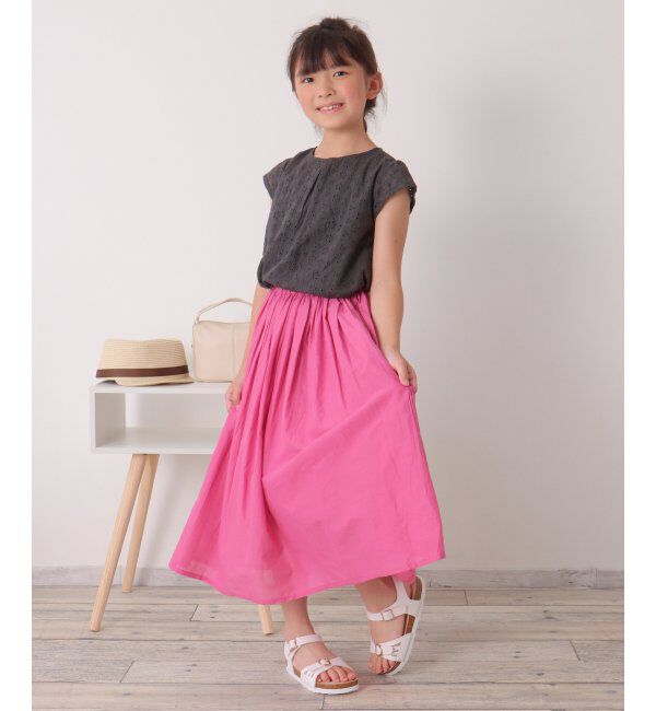 ikka kids「【セットアップ対応】コットンレースブラウス（120~160cm）」|シャツ・ブラウス|