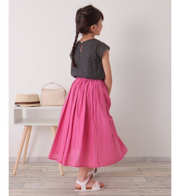 ikka kids「【セットアップ対応】コットンレースブラウス（120~160cm）」|シャツ・ブラウス|