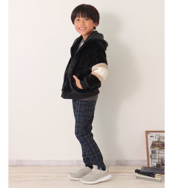 ikka kids「ボアフリース袖切り替えパーカー（120~160cm）」|その他|