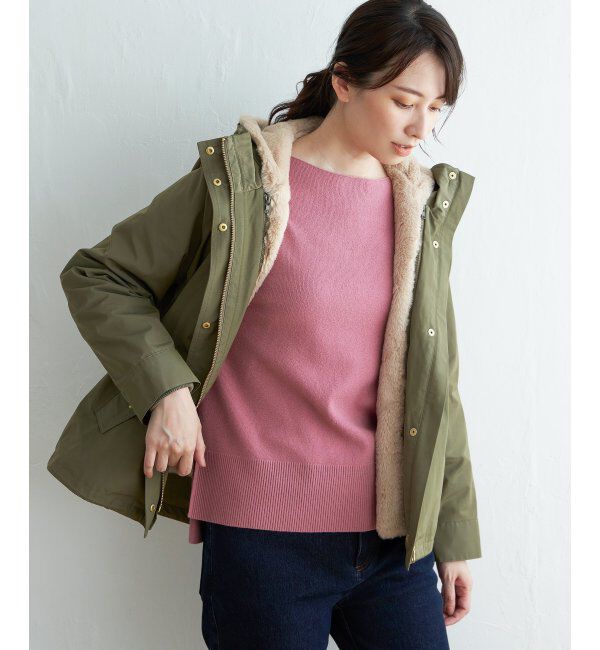 ikka「撥水ライナー付き3WAYマウンテンパーカー」|ブルゾン・スタジャン|