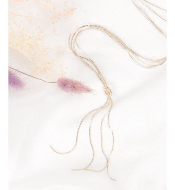 ikka「チェーンノットネックレス」|その他|ゴールド