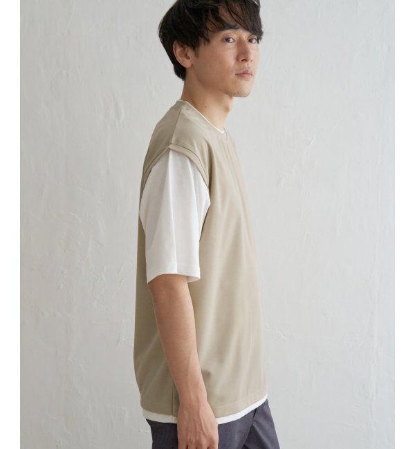 ikka「ソッカンＣＯＯＬフェイクベストＴ」|Tシャツ・カットソー|