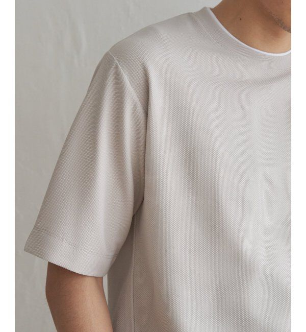 ikka「【吸水速乾】ドライ鹿の子5分袖レイヤードTシャツ」|Tシャツ・カットソー|