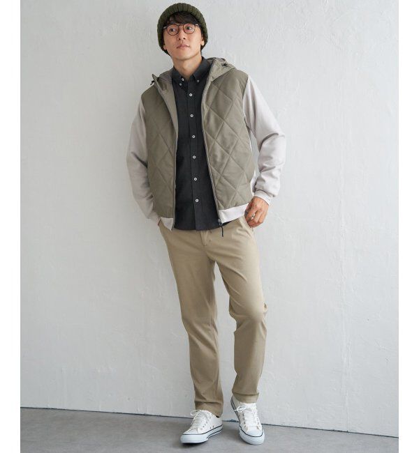 ikka「sorona(R)コンビ中綿パーカー」|ブルゾン・スタジャン|