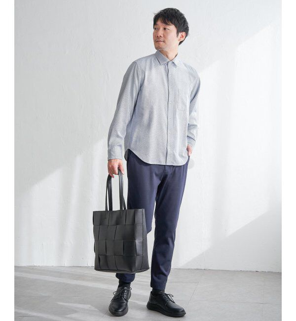 IKKA LOUNGE「デニムライクスイスカラーシャツ」|シャツ・ブラウス|