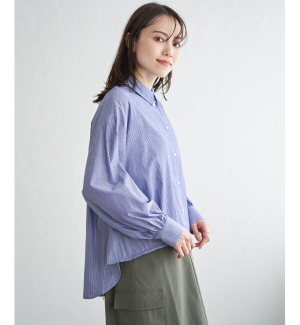 ikka「ドロストロングテールシャツ」|シャツ・ブラウス|