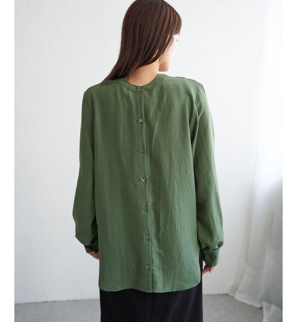 ikka「【親子コーデ】マルチWAYバンドカラーシャツ」|シャツ・ブラウス|