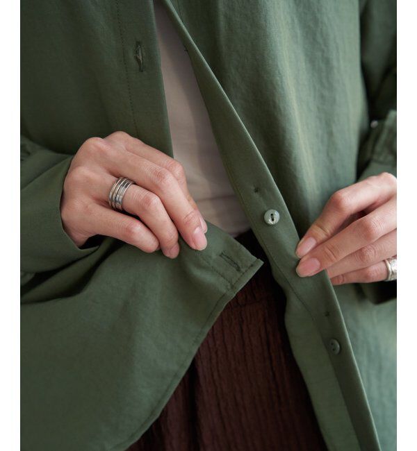 ikka「【親子コーデ】マルチWAYバンドカラーシャツ」|シャツ・ブラウス|