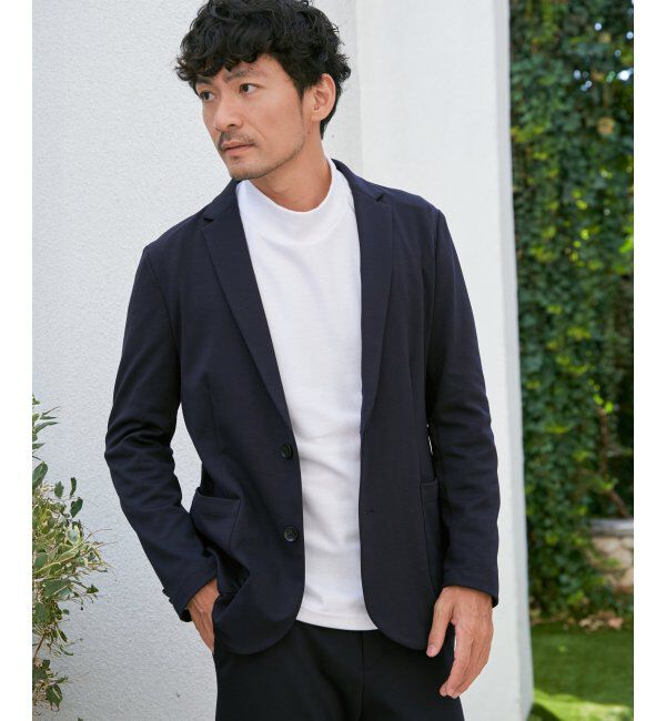 IKKA LOUNGE「ポンチモックネックロンT」|Tシャツ・カットソー|