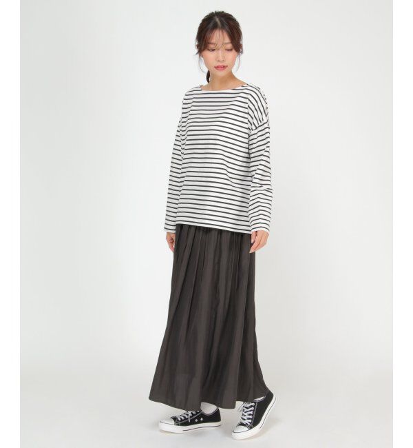 Lbc with Life「サテンギャザースカート」|スカート|