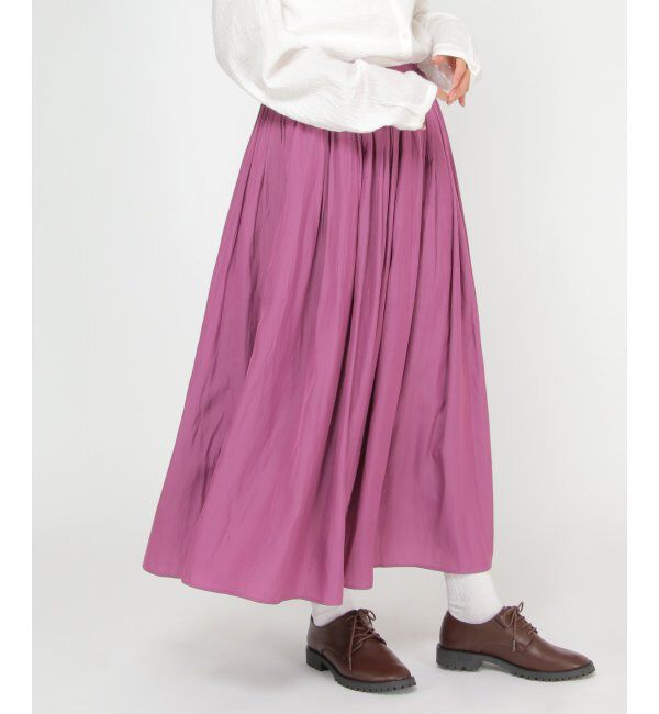 Lbc with Life「サテンギャザースカート」|スカート|