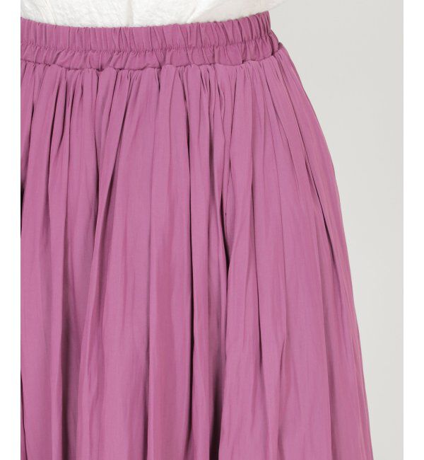 Lbc with Life「サテンギャザースカート」|スカート|