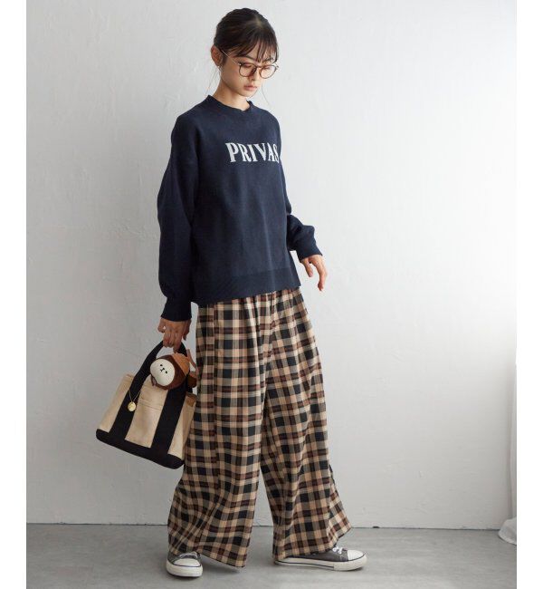 Lbc with Life「チェックワイドパンツ」|その他|