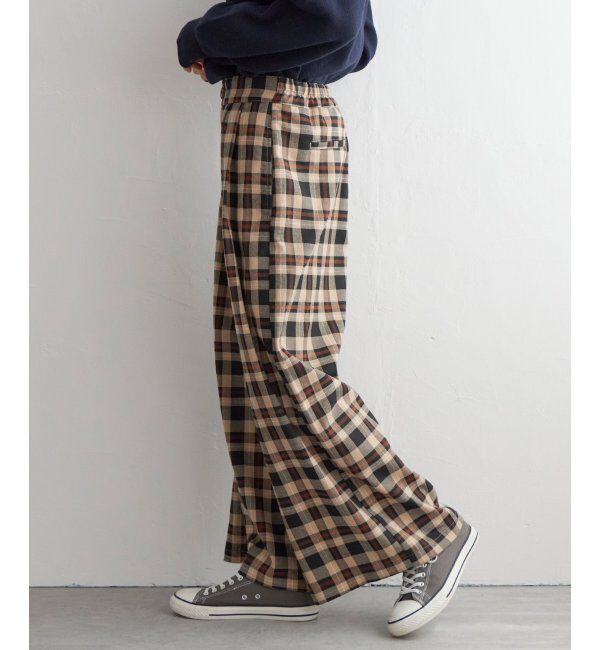 Lbc with Life「チェックワイドパンツ」|その他|