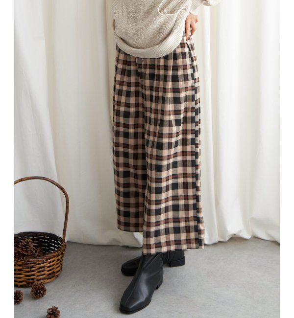 Lbc with Life「チェックワイドパンツ」|その他|